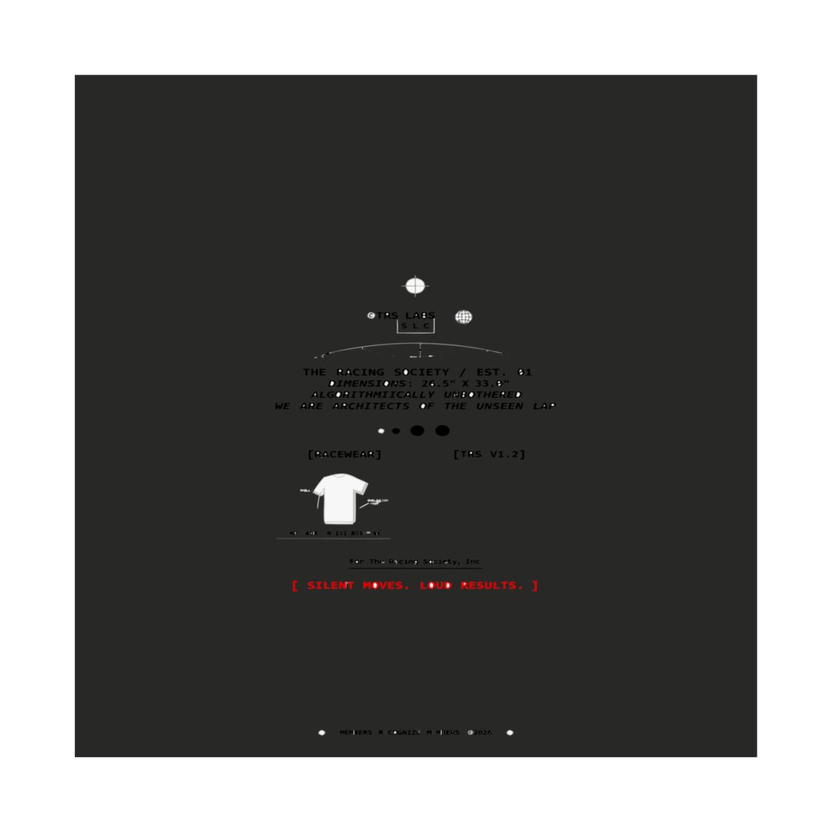 Silent Moves, Loud Results — art print in situ