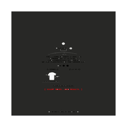 Silent Moves, Loud Results — art print in situ
