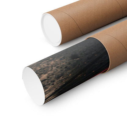 Slide car poster — matte automotive wall art, rolled in tube