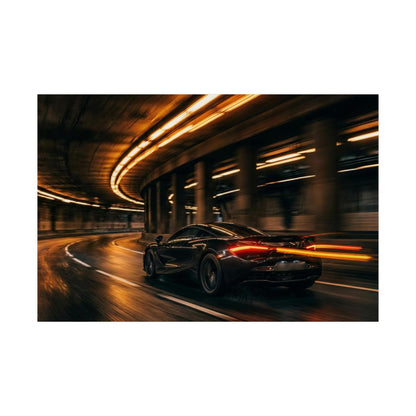 Sodium Tunnel car poster — matte automotive wall art, flat