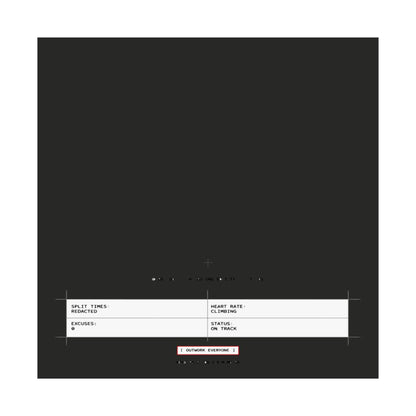 Split Times Redacted — art print in situ