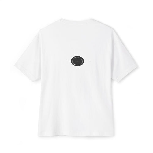 Starve The Doubt oversized boxy tee — back print, White