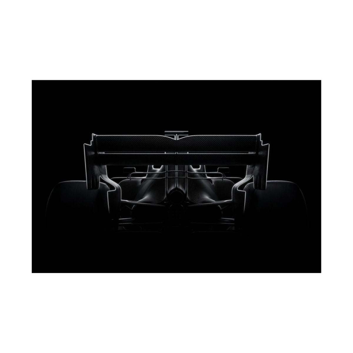 The Wing car poster — matte automotive wall art, flat