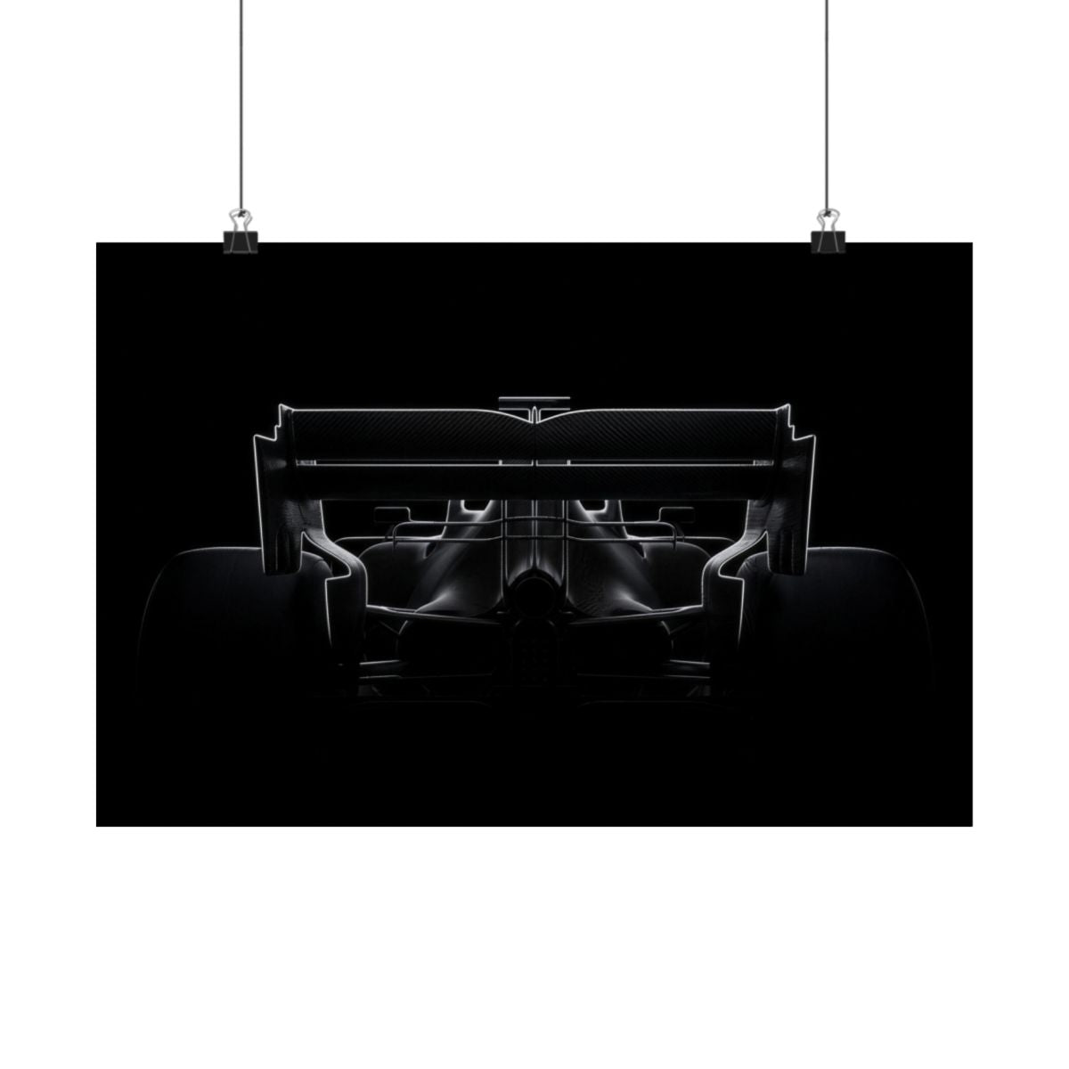The Wing car poster — matte automotive wall art, hanging