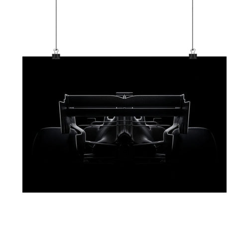The Wing car poster — matte automotive wall art, hanging