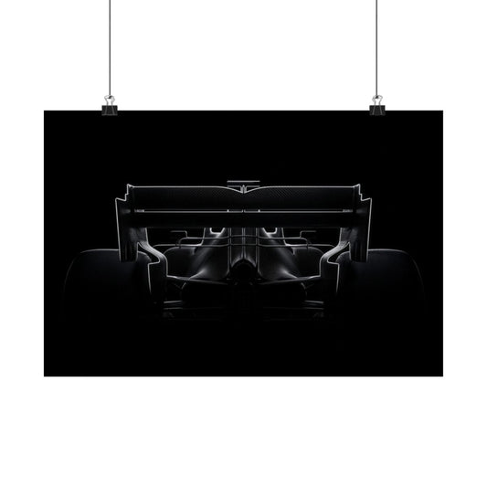 The Wing car poster — matte automotive wall art, hanging