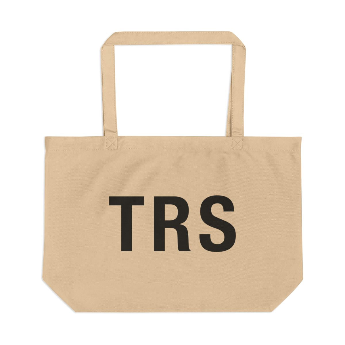 TRS Monogram large eco tote bag — Oyster