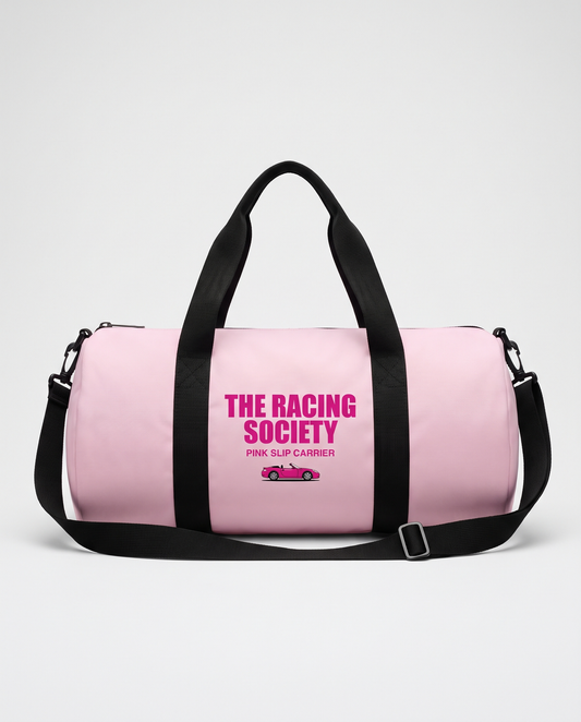 Pink Slip Carrier gym bag in pink, official product photo