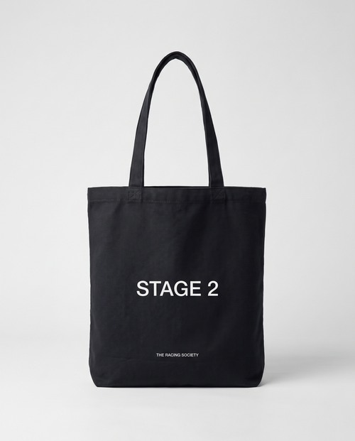 Stage 2 black eco tote, official product photo