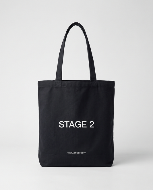 Stage 2 black eco tote, official product photo