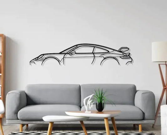 High-quality racing garage wall art print inspired by Formula 1 and classic motorsport design